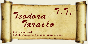 Teodora Tarailo vizit kartica